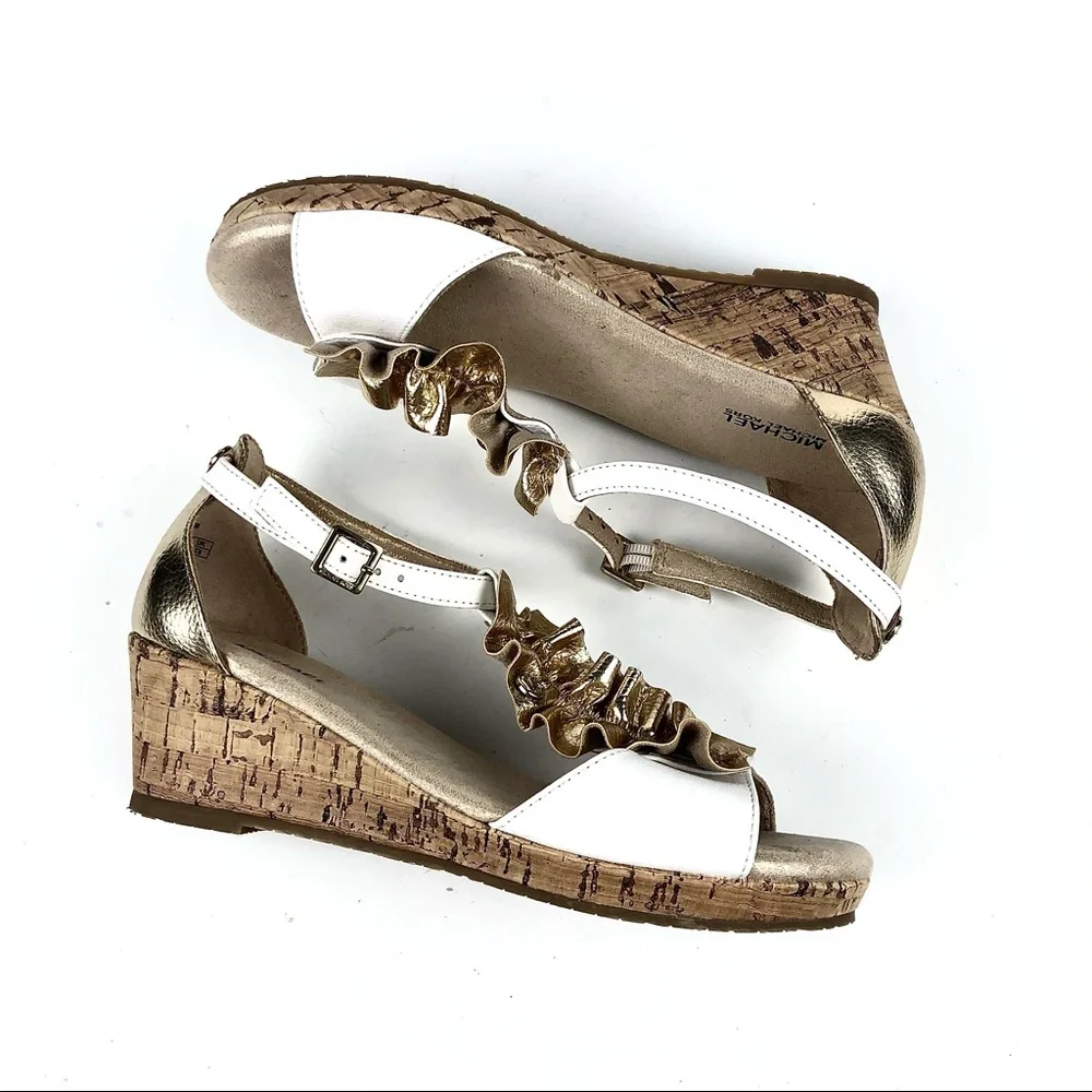 Michael Kors Girls Ankle Strap Wedge Sandals Size3
